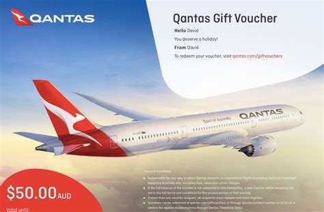 qantas gift voucher terms and conditions